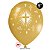 Balão Batismo e Comunhão JOY c/ 25 unid. - Ouro e Branco - 9 - Imagem 1