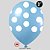 Balão Bolinha JOY c/ 25 unid. - Azul Claro e Branco - 9 - Imagem 1