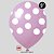 Balão Bolinha JOY c/ 25 unid. - Rosa Claro e Branco - 9 - Imagem 1