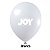 Balão Liso JOY c/ 25 unid. - Branco - 12 - Imagem 1