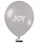 Balão Liso JOY c/ 25 unid. - Cinza - 12 - Imagem 1