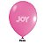 Balão Liso JOY c/ 25 unid. - Rosa - 12 - Imagem 1