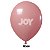 Balão Liso JOY c/ 25 unid. - Rosé - 12 - Imagem 1