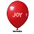 Balão Liso JOY c/ 25 unid. - Vermelho - 12 - Imagem 1