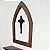 Oratório São Miguel Arcanjo | Altar + Genuflexório Dobrável + Moldura + Crucifixo - Imagem 5