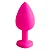 Plug Anal P, em Silicone com Pedra em Formato de Coração - Imagem 1