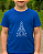 T-shirt Infantil Mãe de Deus e Minha Azul Royal - Imagem 1
