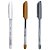 CANETA GEL ART METÁLICO BLISTER C/03  BRANCO/DOURADO/PRATA - Imagem 2