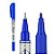 CANETA PERMANENTE 2 PONTAS AZUL  BRW  7898613212339 - Imagem 2