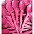 COLHER PLASTICO BOLO ROSA C/50  7898923195216 - Imagem 2