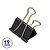 GRAMPO BINDER CLIP  19MM PRETO CAIXA C/12  BRW  7898675509637 - Imagem 1