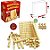 MATERIAL DOURADO EM MADEIRA KIT 111 PEÇAS - Imagem 2
