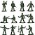 MINI SOLDADOS DE PLÁSTICOS C/12 PÇS  MCB  7898178925804 - Imagem 3
