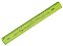 REGUA  30CM FLEXIVEL NEON AMARELA WALEU  7897294408390 - Imagem 1