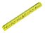 REGUA  30CM FLEXIVEL NEON AMARELA WALEU  7897294408390 - Imagem 2