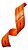 REGUA  30CM FLEXIVEL NEON LARANJA WALEU  7897294408482 - Imagem 3