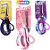 TESOURA USO GERAL ACRILEX 19CM  PRETO/ ROSA/ ROXA - Imagem 1