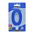 VELA C/GLITER N.0 AZUL  C/10  7896901617682 - Imagem 2