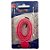 VELA C/GLITER N.0 ROSA  C/10  7896901617880 - Imagem 1