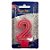 VELA C/GLITER N.2 ROSA  C/10  7896901617903 - Imagem 1