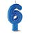 VELA C/GLITER N.6 AZUL  C/10  7896901617743 - Imagem 2