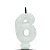 VELA C/GLITER N.6 BCA C/10  7896901617842 - Imagem 1