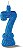 VELA C/GLITER N.7 AZUL  C/10  7896901617750 - Imagem 2
