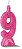 VELA C/GLITER N.9 ROSA  C/10  7896901617972 - Imagem 2