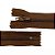 ZIPER NYLON IMPORTADO 18 CM  MARROM C/10 - Imagem 2
