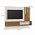 Painel Roma Ripado Para Tv 55" 1,80 Naturalle / Off White - Imagem 3