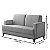 Sofá 2 Lugares com Espuma D33 90 x 81 x 136 Cm - Rondomóveis 510 - Imagem 4