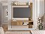 Painel para Tv até 55 Polegadas Jade 1.50 Off White com Freijó - Imagem 1