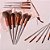 Kit de pincéis de maquiagem C/13 PCs (cores sortidas) - Imagem 1