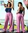 Calça Babe Linho Marant Rosa - Imagem 1
