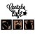 Kit 10 Quadros Apliques Cantinho do Cafe Preto Com Caramelo 4 peças Decorativo MDF - Imagem 1