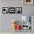 Kit 10 Apliques Decorativos Cantinho do Café Coffee 3 peças Quadros Vazados em MDF Preto - Imagem 9
