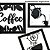 Kit 10 Apliques Decorativos Cantinho do Café Coffee 3 peças Quadros Vazados em MDF Preto - Imagem 8