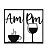 Kit 10 Apliques Decorativos AM PM Cantinho do Café e Vinho em MDF Preto - Imagem 1