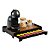 Kit 10 Bandejas Porta 40 Capsulas Gaveta Embutida Dolce Gusto Preta com Amadeirado Caramelo em MDF - Imagem 1