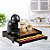 Kit 10 Bandejas Porta 40 Capsulas Gaveta Embutida Dolce Gusto Preta com Amadeirado Caramelo em MDF - Imagem 7