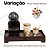 Kit 10 Bandejas Porta 40 Capsulas Gaveta Embutida Dolce Gusto Preta com Amadeirado Caramelo em MDF - Imagem 12