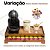 Kit 10 Bandejas Porta 40 Capsulas Gaveta Embutida Dolce Gusto Preta com Amadeirado Caramelo em MDF - Imagem 13