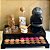 Kit 10 Bandejas Porta 40 Capsulas Gaveta Embutida Dolce Gusto Preta com Amadeirado Caramelo em MDF - Imagem 2