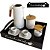 Kit 10 Bandejas Cantinho do Cafe Preta Decorativa Grande para Servir Cafe em MDF - Imagem 7