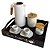 Kit 10 Bandejas Cantinho do Cafe Preta Decorativa Grande para Servir Cafe em MDF - Imagem 5