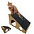 Kit 10 Arranhadores para Gatos Cachorros com Carpete Preto Rampa em MDF - Imagem 7
