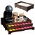 Kit 10 Bandejas Com 2 Gavetas Embutida Porta 80 Cápsulas Marrom Espelhada Dolce Gusto Três Corações Nespresso MDF - Imagem 9