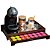 Kit 10 Bandejas Porta 40 Capsulas Embutido Espelhada Cantinho do Café Marrom em MDF - Imagem 1