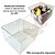 Kit 10 Caixas de Acrílico Organizadora Universal Porta Cápsulas Multiuso Transparente 16x16 - Imagem 10