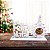Kit 10 Enfeites Porta Bombom Feliz Natal Lembrancinha Fim de ano em MDF Branco - Imagem 2